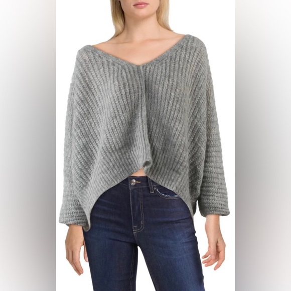 Free People, Moonbeam V-Neck Sweater, Gray, Size S - Picture 5 of 8